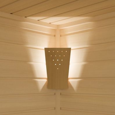 Infraworld LED Lampe Moris Ahorn Saunaleuchte Saunalicht Saunazubehör S2313