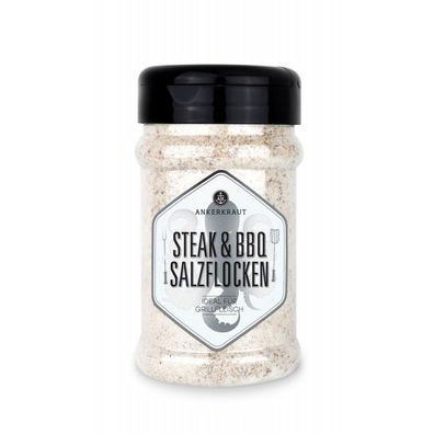 Ankerkraut Steak und BBQ Salzflocken Gewürzmischung im Streuer 190 g Steakgewürz