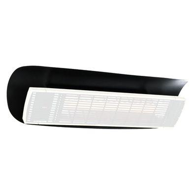 Heatscope Wetterschutzblech für Heizstrahler Vision und Spot Aluminium schwarz/ weiß