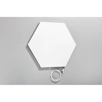 Elbo-Therm Hexagon 6-Eck Infrarotheizung Wandheizung Heizpaneel 500 Watt Weiss
