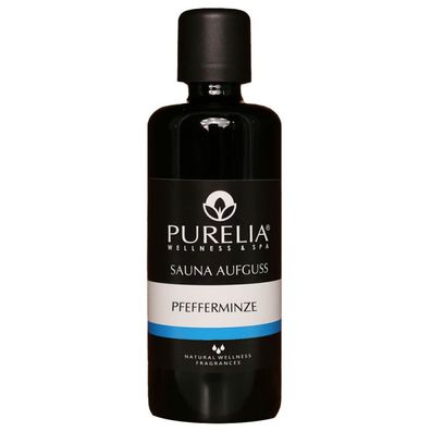 Purelia Saunaaufguss Konzentrat Pfefferminz 100 ml natürlicher Sauna-aufguss - reine