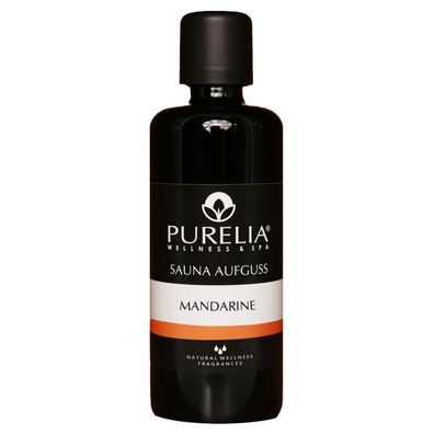 Purelia Saunaaufguss Konzentrat Mandarine 100 ml natürlicher Sauna-aufguss - reine ä