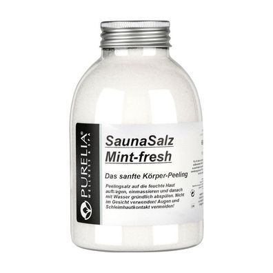 Purelia Sauna Salz Mint fresh 650g Peelingsalz Sauna Salz Peeling Körperpeeling