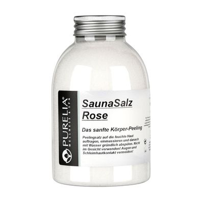 Purelia Sauna Salz Rose 650g Peelingsalz Sauna Salz Peeling Körperpeeling