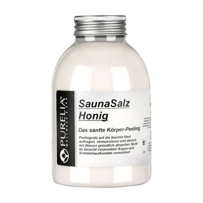 Purelia Sauna Salz Honig 650g Peelingsalz Sauna Salz Peeling Körperpeeling