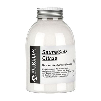 Purelia Sauna Salz Citrus 650g Peelingsalz Sauna Salz Peeling Körperpeeling