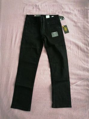 Volcom Mädchen Jeans Skinny Fit Schwarz 22 USA Größe 14 für 6-8 Jahre