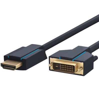3m HDMI auf DVI (24 + 1) Kabel High Speed High End Quality WQXGA @ 60 Hz (1600p)