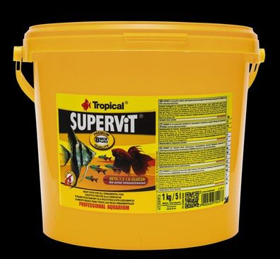 Tropical Supervit Premium Futter Flockenfutter 8 fach Mix für Zierfische 5 Liter