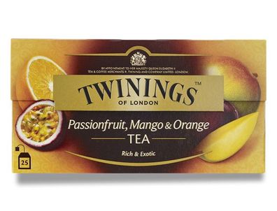 Twinings Schwarzer Tee Passionsfrucht Mango Orange