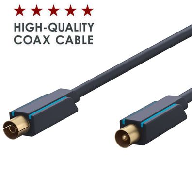 10m High End Coaxial Antennen Kabel 24 K vergoldet HDTV DVB-Signale 95dB Quality