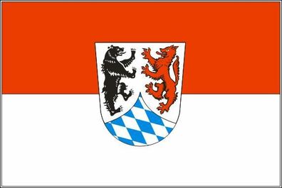 Aufkleber Fahne Flagge Landkreis Freyung-Grafenau in verschiedene Größen