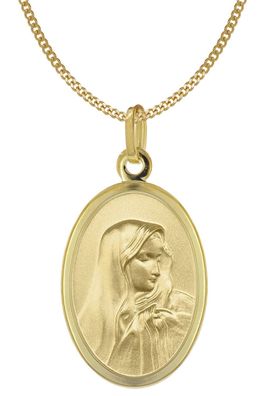 Acalee Schmuck Halskette mit Madonna-Anhänger Gold 333/8K Maria Dolorosa 50-1026