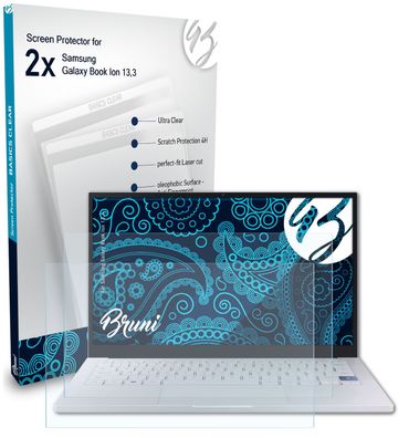 Bruni 2x Schutzfolie kompatibel mit Samsung Galaxy Book Ion 13,3 Folie