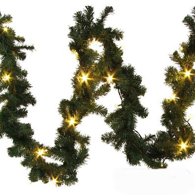 LED Tannengirlande 2,7m Weihnachtsgirlande Girlande Weihnachtsdeko Lichterkette