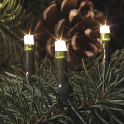LED Minikette 100er innen Lichterkette Leuchtdeko Weihnachtsdeko Beleuchtung NEU