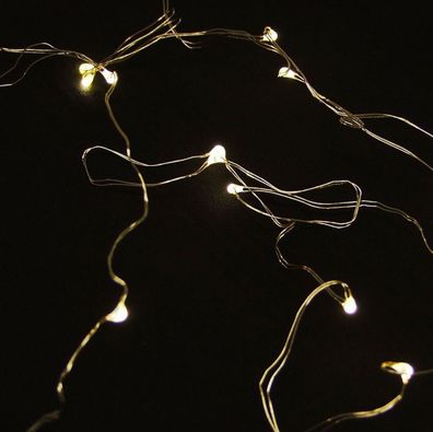 LED-Mikro-Lichterkette Weihnachtsbeleuchtung Weihnachtsdeko Dekolicht warmweiß