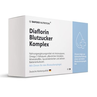 BAFOXX Nutrition® Diaflorin Blutzucker Komplex - 25 abgestimmte Mikronährstoffe