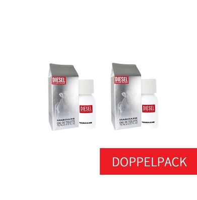 2x Stück - Diesel Plus Plus Masculine Eau De Toilette 75ml Spray