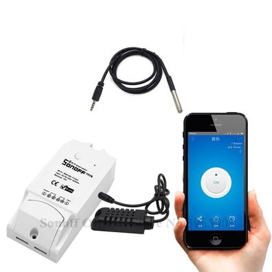 Th16 smart wifi switch überwachung temperatur feuchtigkeit - home automation kit