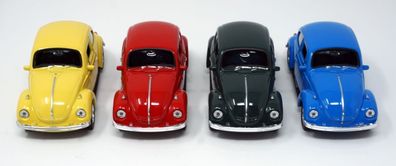 Käfer Modellauto 12 cm Wagen mit Rückziehmotor vier Farben Zufallsauswahl