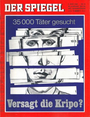 Der Spiegel Nr. 15 / 1969 - 35000 Täter gesucht - Versagt die Kripo?