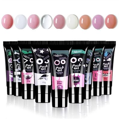 Nagel Acryl rosa, weiß, klarer Kristall UV LED Builder, Tipps Verbesserung
