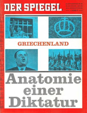 Der Spiegel Nr. 40 / 1968 Griechenland - Anatomie einer Diktatur