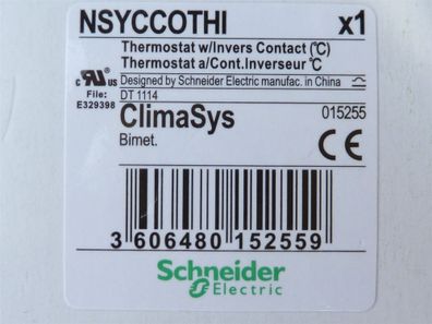 Schneider Nsyccothi Thermostat Clima Sys Bimetall