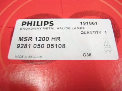 Philips MSR 1200 HR 100V/1200W G-38 1000h