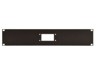 19" Rackblende 2He für 1 Stk. Harting B10 Gehäuse