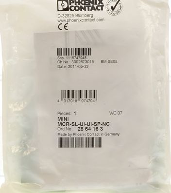 Phoenix Contact MINI MCR-SL-UI-UI-SP-NC Trennverstärker 2864163
