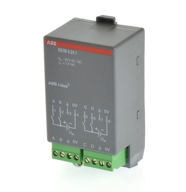 ABB BE/M 4.24.1 Binäreingangsmodul 4fach 24V AC-DC 2CDG110006R0011