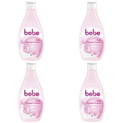 12,61EUR/1l 4 x Bebe Soft Shower Cream Cremedusche Pflegedusche 250ml Flasche