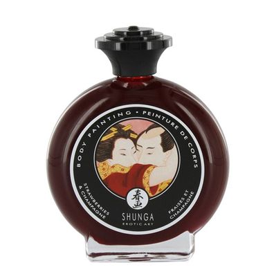 Shunga - Bodypainting Erdbeeren & Champagner