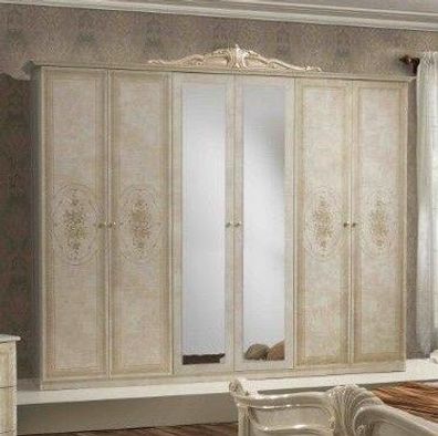 Amalfi Kleiderschrank in Beige / Gold klassische Schlafzimmer