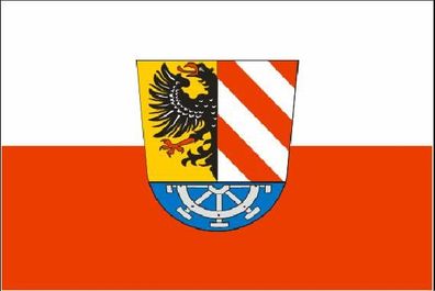 Aufkleber Fahne Flagge Landkreis Nürnberger Land in verschiedene Größen
