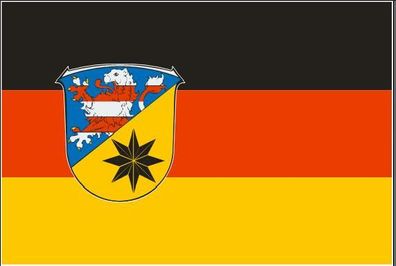 Aufkleber Fahne Flagge Landkreis Waldeck-Frankenberg in verschiedene Größen