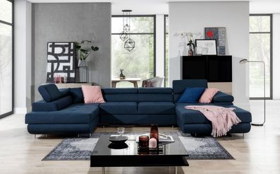 Couchgarnitur Rodrigo Schlaffunktion Bettkasten Sofa Couch Wohnlandschaft Polster