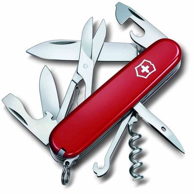 Offiziersmesser "Climber" 91 mm 14 Funktionen rot