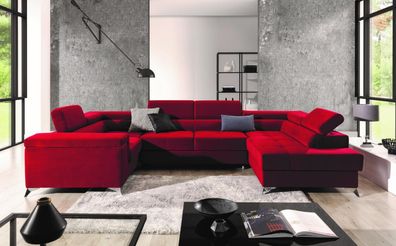 Thiago Couch Garnitur Sofa mit Schlaffunktion und Bettkasten Couch Wohnlandschaft Pol