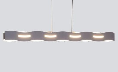 LED-Wave-S-NIK LED Pendelleuchte "Wave" dimmbar Nickel-matt Luce Design