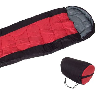 Schlafsack rot Mumienschlafsack + Tasche Deckenschlafsack Camping Zelten Outdoor