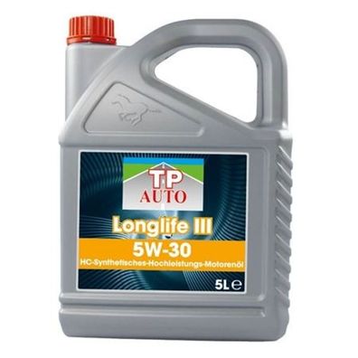 Motoröl 5 Liter Longlife III 5W-30 ÖL Motoröl TP ACEA C3 BMW VW MB Schmierung