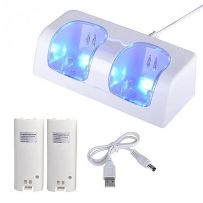 Neue Fernbedienung Dual Charging Dock Station + Akku, Gamepad Ladegerät mit