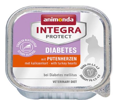 animonda ¦ Integra Protect - Diabetes - Putenherzen - 16 x 100g ¦ Diät-Nassfutter ...