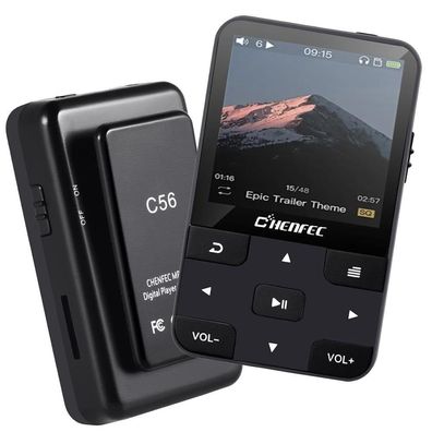 Clip MP3-Player mit Bluetooth4.0 Hifi-Musik-Player mit Schrittzähler FM Radio
