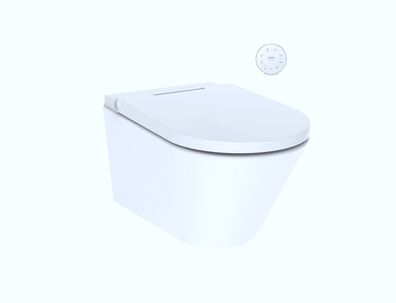 AXENT. One Dusch-WC spülrandlos, Beschichtung, Bidet-Funktion, Nachtlicht