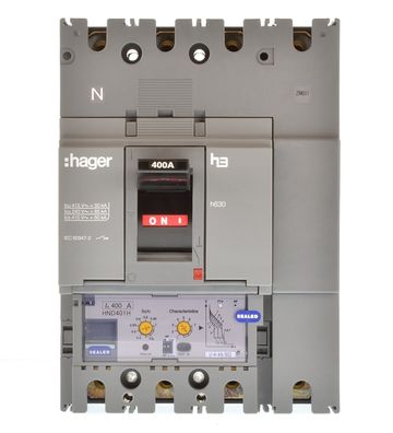 Hager HND401H Leistungsschalter 400A 4polig 334957