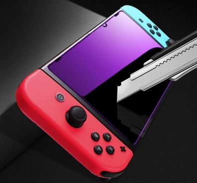 Violette Glas Displayschutzfolie für Nintendo Switch - gehärtetes Glas